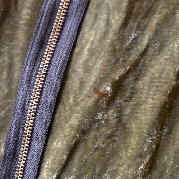 Soft Surroundings Olive Green Velvet Zip-up - Picture 4 of 10